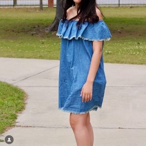 Off the shoulder dress